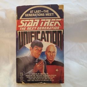 Star Trek: The Next Generation: Unification by Jeri Taylor 1991, Paperback VTG